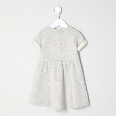 Mini girls grey mini heartbreaker dress